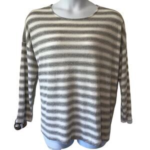 Ava & Viv Lightweight Striped Sweater sz 1X